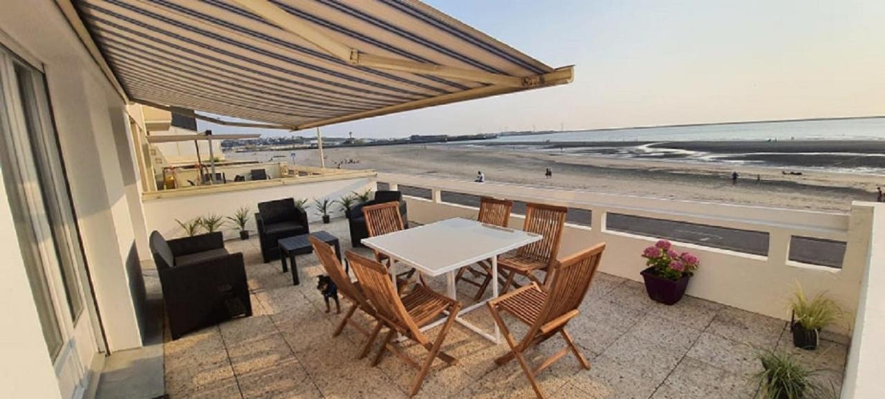 Superbe appartement avec terasse face à la mer Boulogne-sur-Mer Exterior foto